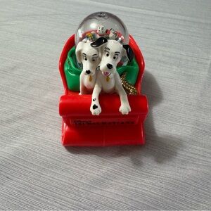 Vintage McDonald's Disney 101 Dalmatians 1996 Happy Meal Toy Christmas Sled